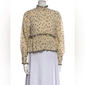 Ganni Polka Dot Blouse size 34